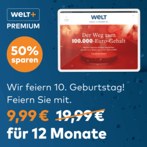 🗺 WELTplus Premium Monatsabo für 9,99€ mtl. // Jahresabo für 99,90€