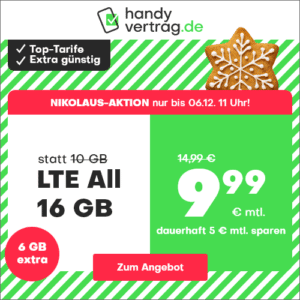 🎉 o2 7GB LTE Allnet-Flat für 5,99€ // 16GB für 9,99€ // 24GB für 12,99€ mtl. & mehr (mtl. kündbar!)