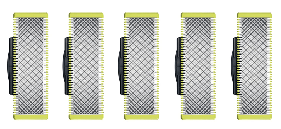 Philips OneBlade Ersatzklingen für alle OneBlade und OneBlade Pro Modelle (Modell QP250/50), 5er-Pack