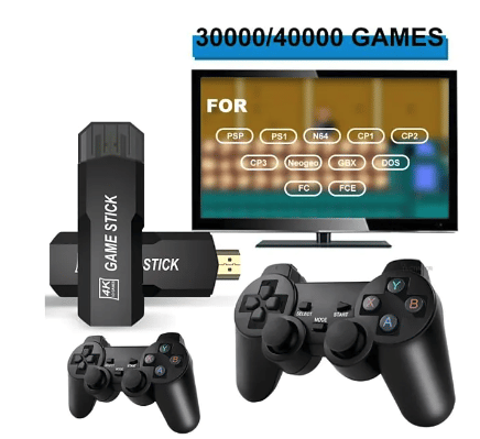 Video Game Console 2.4G Double Wireless Controller Game Stick 4K 10000 Games 64 32GB Retro Games for PS1GBA Boy Christmas Gift 9399879