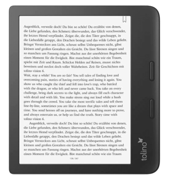 eReader tolino Vision 6