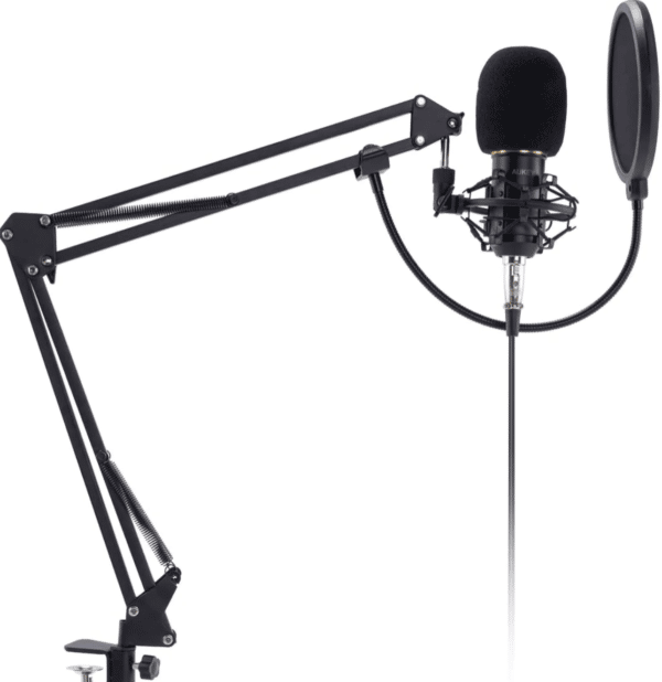 AUKEY USB Kondensator-Mikrofon Set, inkl verstellbarem Ständer (GD-G2)