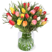 Tulpenstrauß Modern Love mit bunten Tulpen
