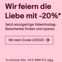 Ebay 20 Prozent Valentin