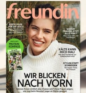0,44€ pro Ausgabe! 💁‍♀️👍 "Freundin" im Jahresabo (23 Ausgaben) für 10€