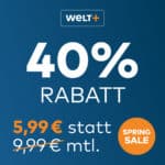 🗺 WELTplus Monatsabo für 5,99€ mtl. // Jahresabo für 59,99€