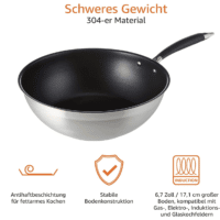 Amazon Basics Wok-Pfanne, 28 cm