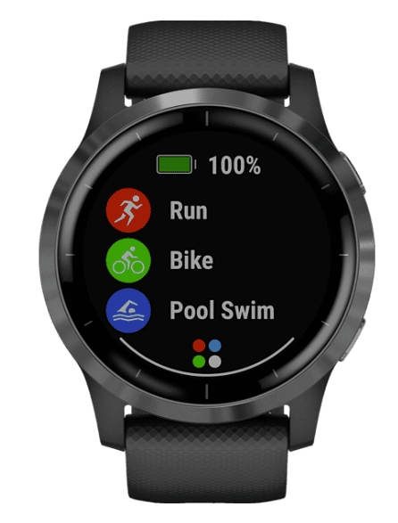 GARMIN Vivoactive 4 Smartwatch Edelstahl Silikon