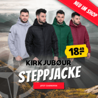 KIRKJUBØUR Steppjacken Werbebild