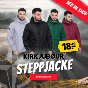KIRKJUBØUR Steppjacken Werbebild