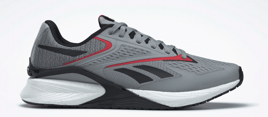 Speed 22 TR Sneaker in grau mit schwarzen und roten Details