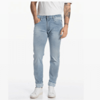 Replay Herren Jeans ANBASS - Slim Fit - Blau - Light Blue