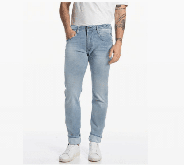 Replay Herren Jeans ANBASS - Slim Fit - Blau - Light Blue