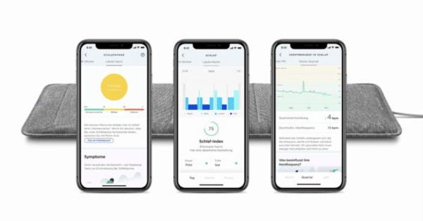 Withings Sleep Analyzer Schlafsensormatte mit IFTTT, grau
