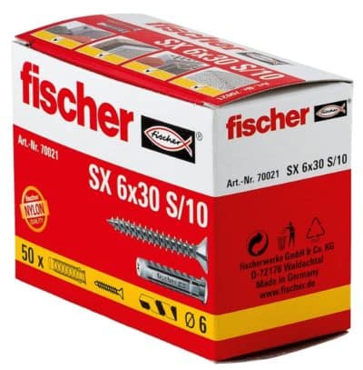 fischer 70021 Spreizduebel SX 6 x 30 S