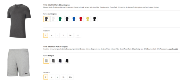 Größen- und Farbauswahl Nike Park 20 Freizeitoutfit Herren