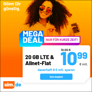 20GB Allnet für 10,99€