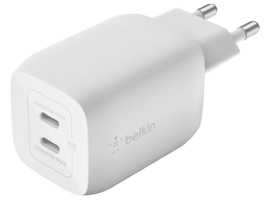 Belkin 65 Watt Ladegerät in weiß