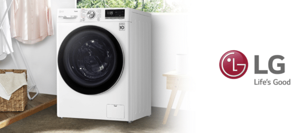 LG F4WV709P1E, Klasse A, Frontlader-Waschmaschine 9 kg, Wi-Fi, AI Direct Drive, Tiefenreinigung mit Dampf, TurboWash 360