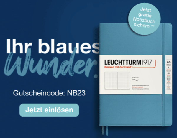 Leuchtturm1917 gratis A5 Notizbuch ab