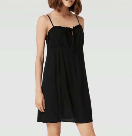 Minikleid mit Rüschen in schwarz Only