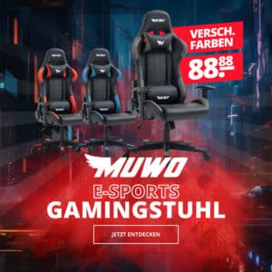 [Krass] 🤯 MUWO E-Sports Gaming Stuhl in versch. Farben NUR 88,88€