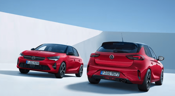 Opel Corsa Front- und Heckansicht