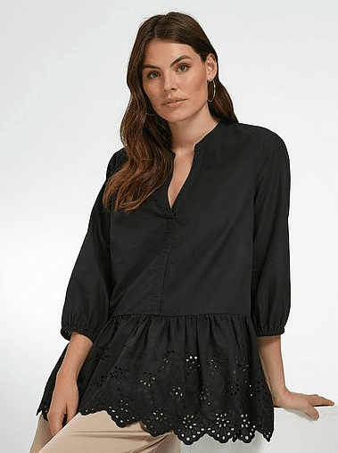 Emilia Lay Bluse schwarz