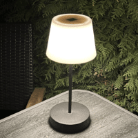 Tischleuchte Akku kabellos LED dimmbar Innen Außen Tischlampe Warmweiß Bioledex