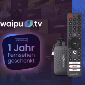 🔥 waipu.tv 4K Stick + 12 Monate waipu.tv Perfect Plus + 1 Jahr Paramount+