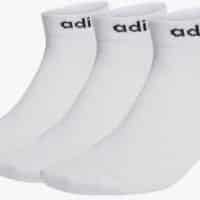 3 Paar Adidas Ankle Socken weiss