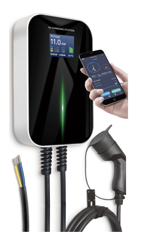 Besen BS20-BC Dreiphasic EV Ladestation 16A EU Ladegerät Wallbox 11 kW Typ 2 6m Kabel