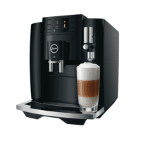 JURA E8 (EB) Kaffeevollautomat Piano Black mit Milchgetränk