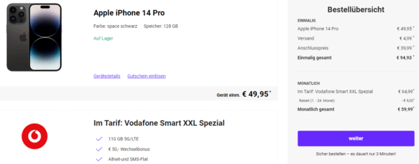 Iphone 4 Pro Vodafone 110GB
