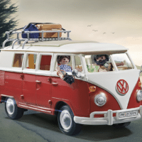PLAYMOBIL Volkswagen 70176 T1 Camping Bus, Für Kinder ab 5 Jahren