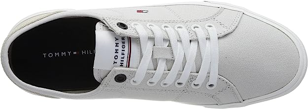 Tommy Hilfiger Herren Sneaker Vulcanized hellgrau von oben