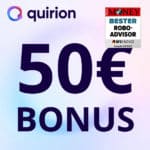 [Last Call!] 150€ Prämie für 12 Monate Sparplan ab 25€ bei quirion 🔥