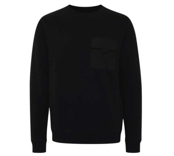BLEND Sweatshirt Herren Rundhals-Pullover mit Brusttasche Sweater