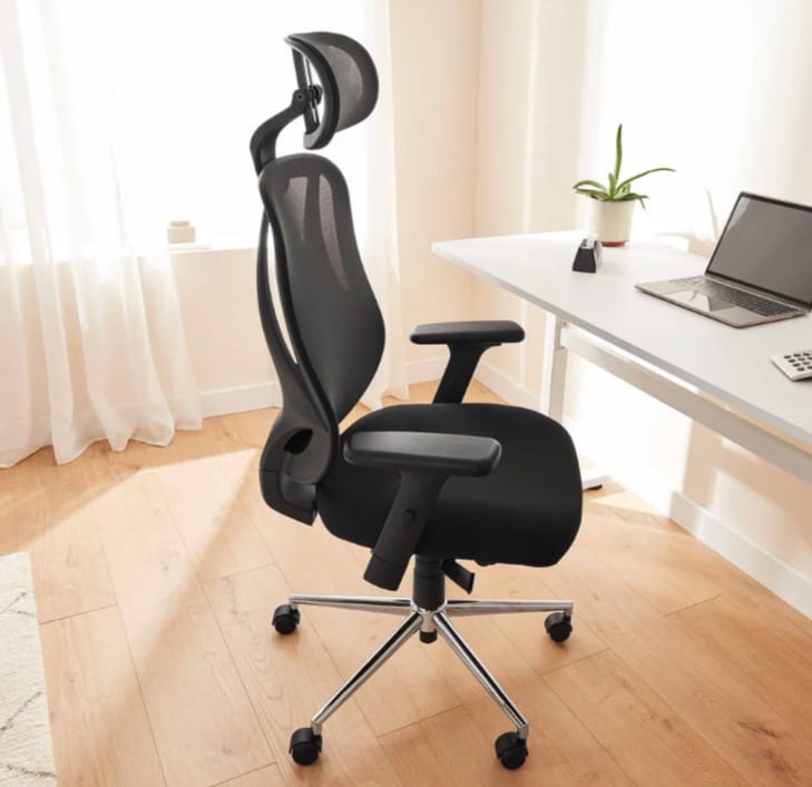 Livarno Bürostuhl mit verstellbarer Kopfstütze & Armlehnen - MyTopDeals