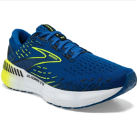 Brooks Glycerin GTS 20 Herren Laufschuhe in blau mit Neon-Gelben Details