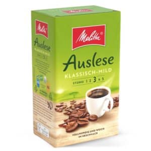 Melitta Auslese Klassisch Mild Filter Kaffee 500g gemahlen Pulver fuer Filterkaffeemaschinen