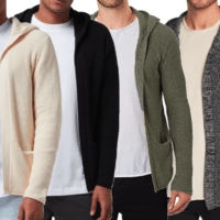 REDEFINED REBEL Cabe Knit Herren Cardigan Strick-Jacke mit Kapuze TINCSN498