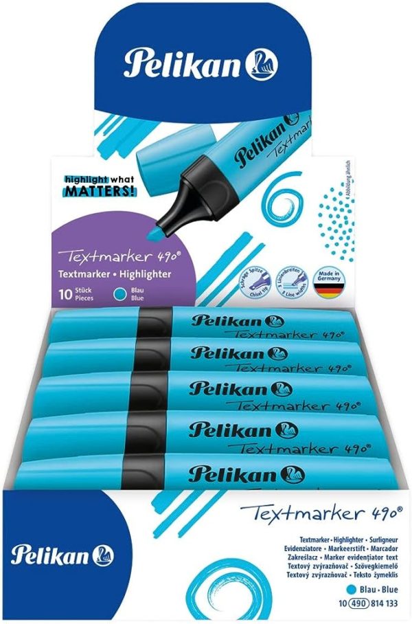 Textmarker Pelikan blau