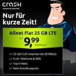 25GB Crash Vodafone Allnet-Flat für 9,99€ mtl. | Keine Anschlussgebühren!
