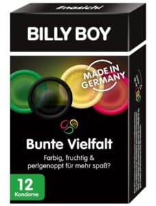 Billy Boy Kondome Mix Sortiment Pack Farbige und Perlgenoppte 12er Stueck