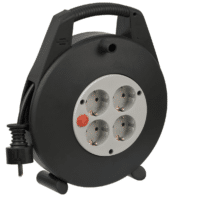 Brennenstuhl Vario Line Kabelbox Indoor-Kabeltrommel für Haushalt, 10m Kabel