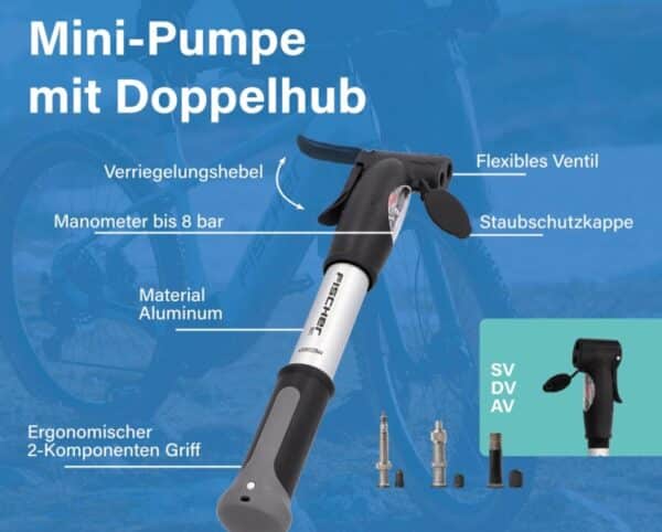 FISCHER Mini Luftpumpe