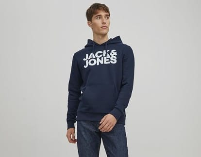 JACK JONES Herren Jjecorp Logo Sweat Hood Noos Kapuzenpulli JACK JONES Herren Jjecorp Logo Sweat Hood Noos Kapuzenpulli