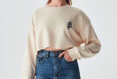 LTB Sweatshirt CAFEPE in hellem beige
