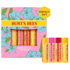 Burts Bees Lippenbalsam Geschenkset Bienenwachs Erdbeere Tropische Ananas Drachenfrucht Zitrone